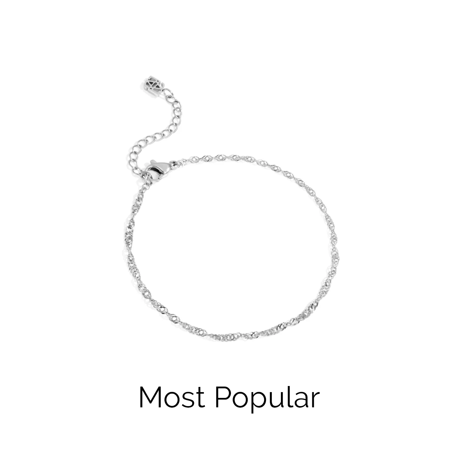 Twisted Chain Bracelet (Silver) - Image 5
