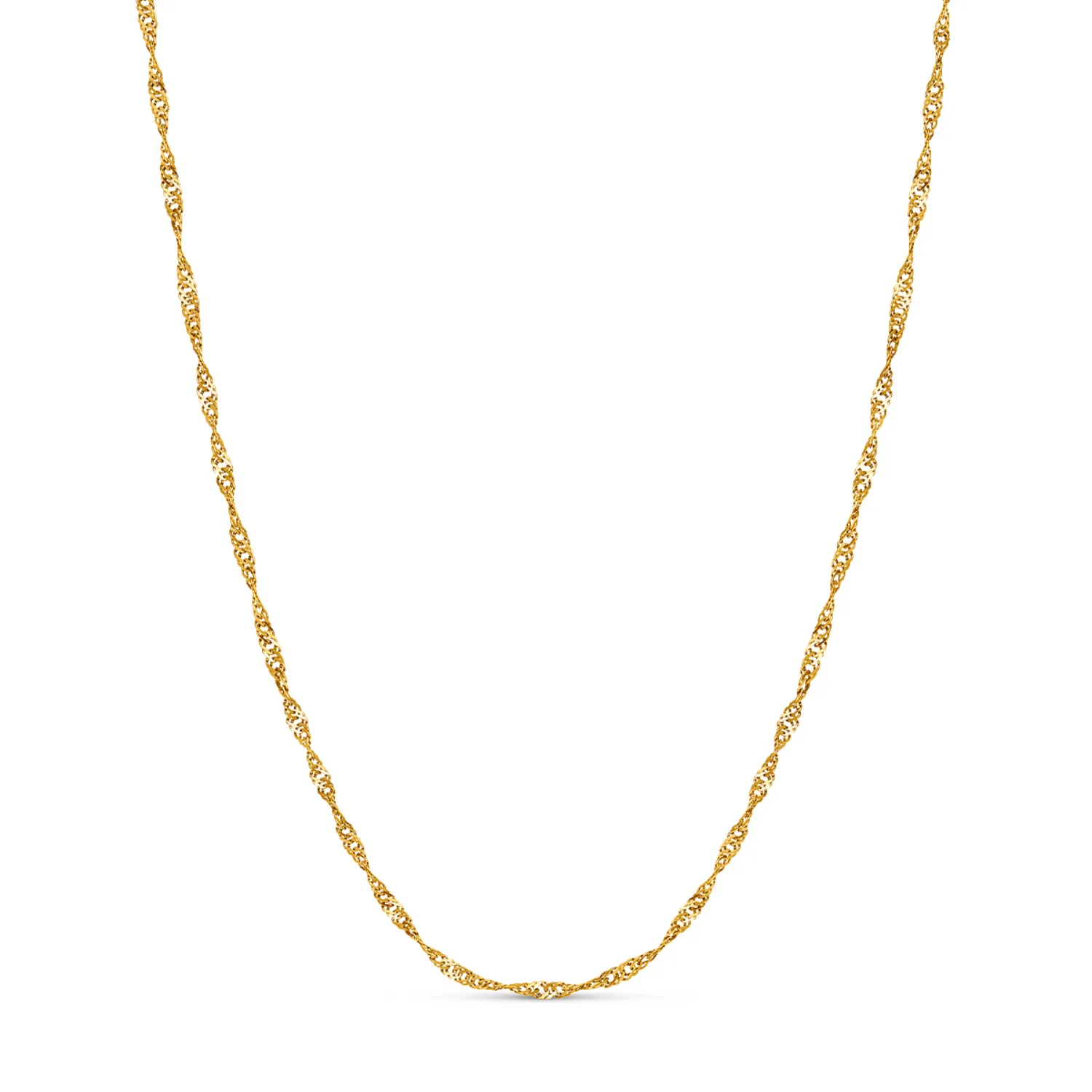 Twisted Chain Necklace (Gold) - Image 8