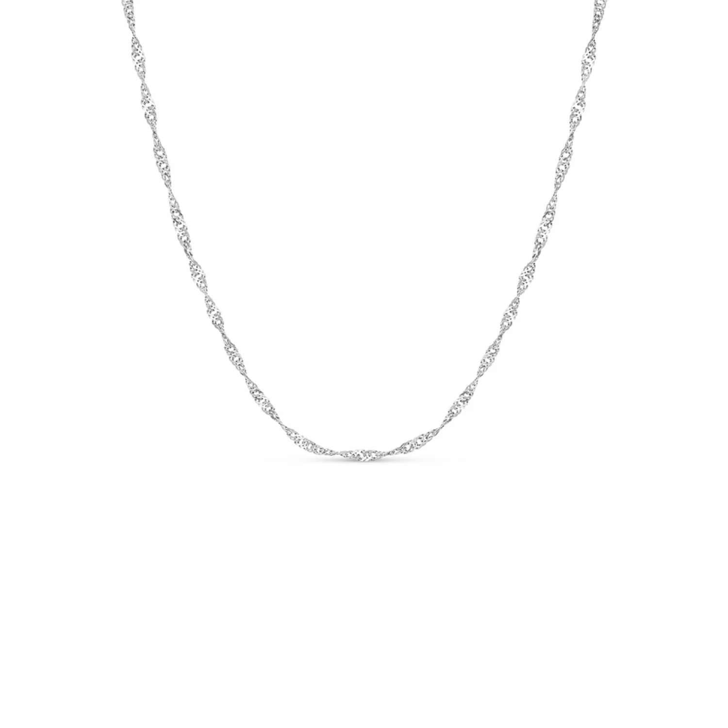 Twisted Chain Necklace (Silver) - Image 2