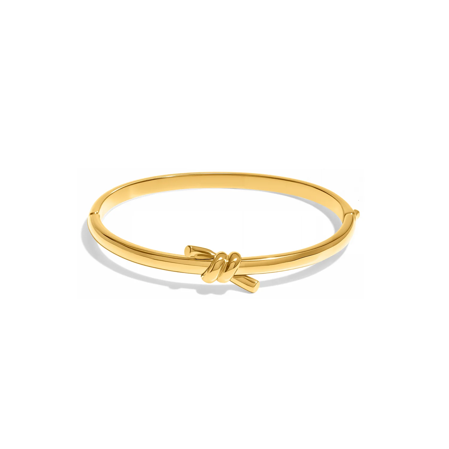 Twisted Knot Bangle (Gold) - Image 4