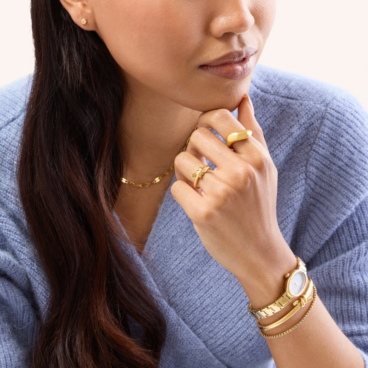 Twisted Knot Ring (Gold) - Image 4