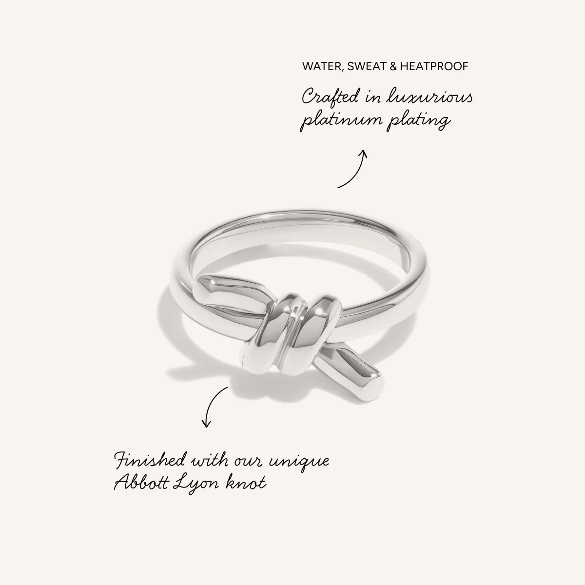 Twisted Knot Ring (Silver) - Image 3