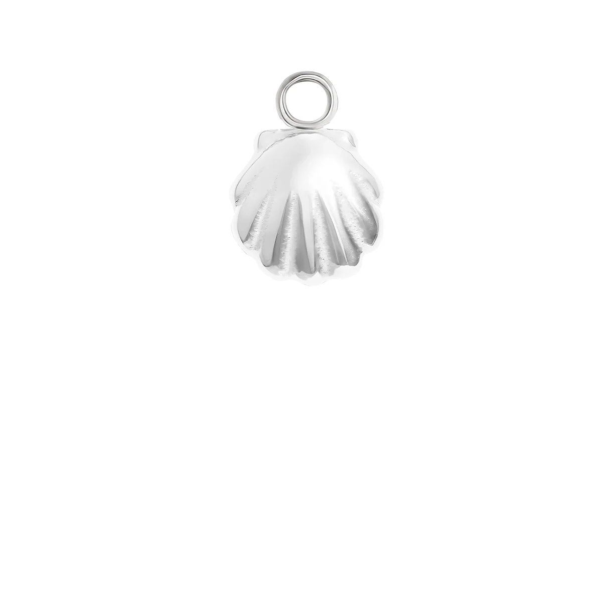 Written In The Sand Mini Scallop Shell Charm (Silver)